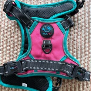 Phoepet Pink and Teal Dog Harness
